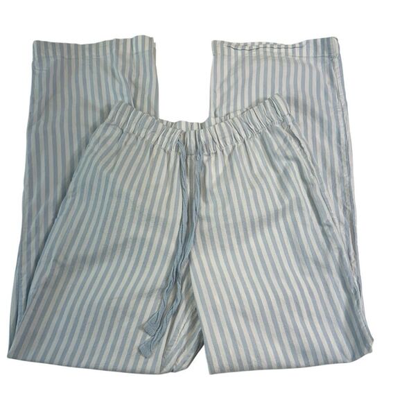 H&M Blue‎ and White Stripped Pajana Pants, Small - Picture 4 of 9